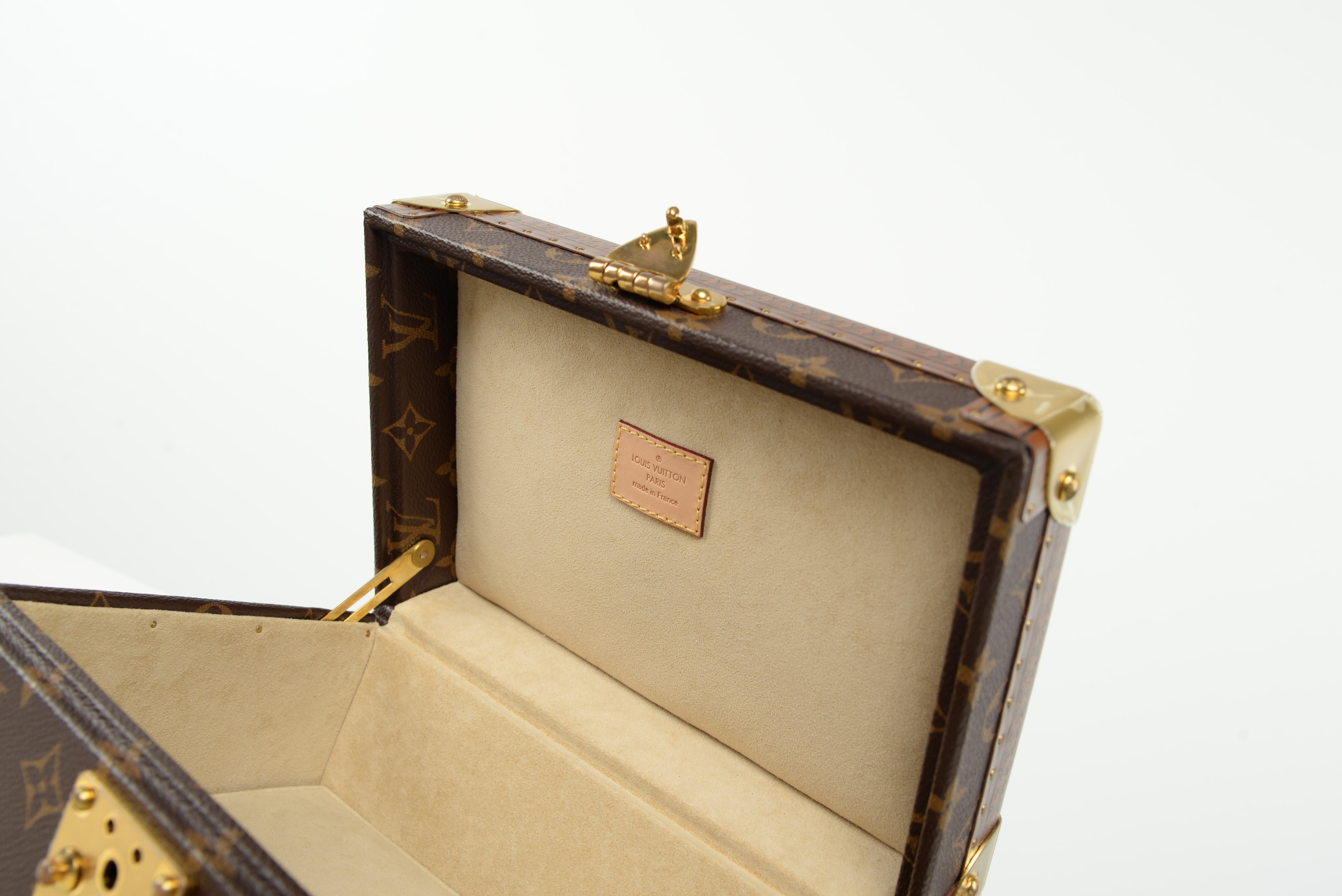 Louis Vuitton Coffret Tresor 24 Case NEW Monogram Jewelry Box Unused 5