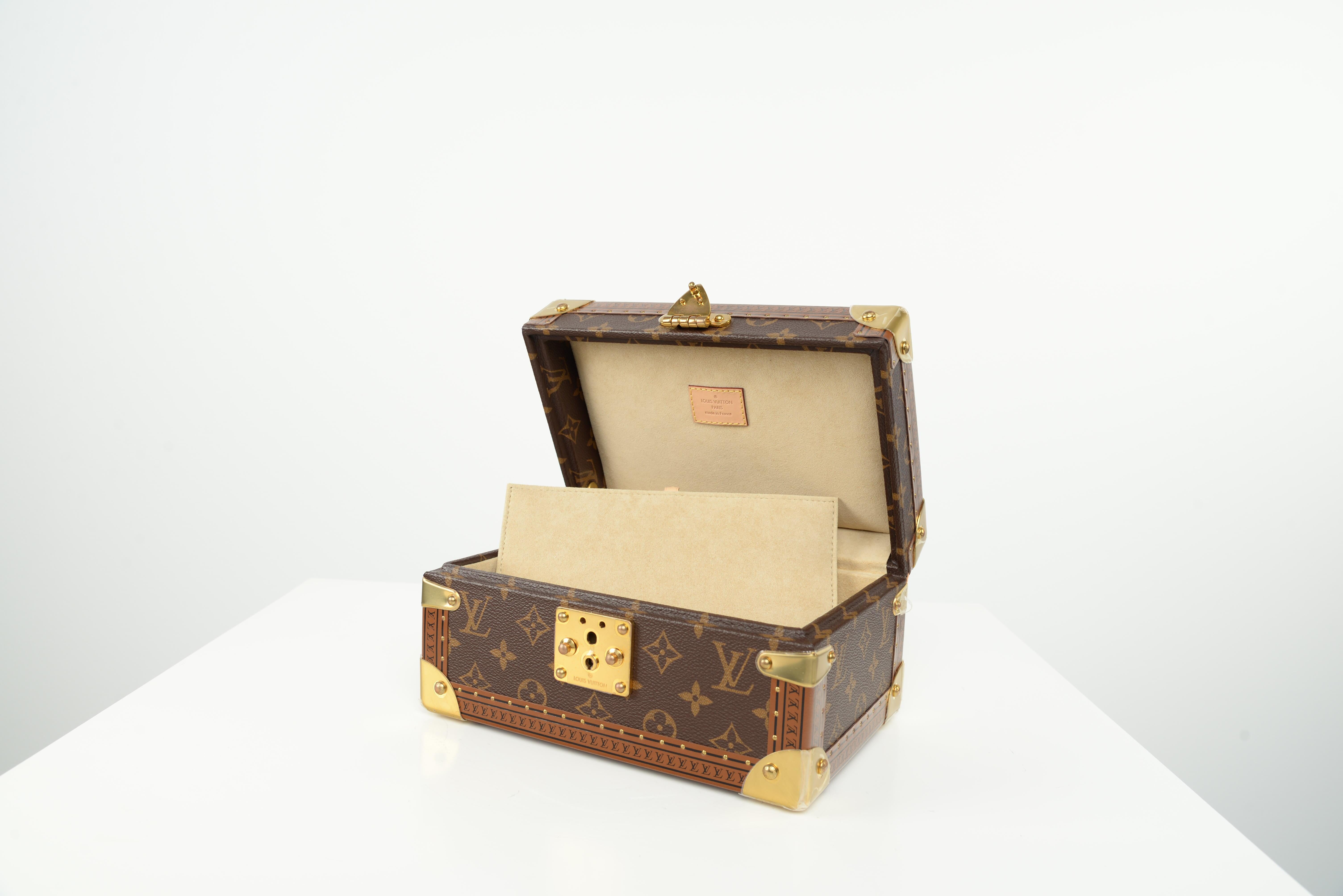 Louis Vuitton Coffret Tresor 24 Case NEW Monogram Jewelry Box Unused 6