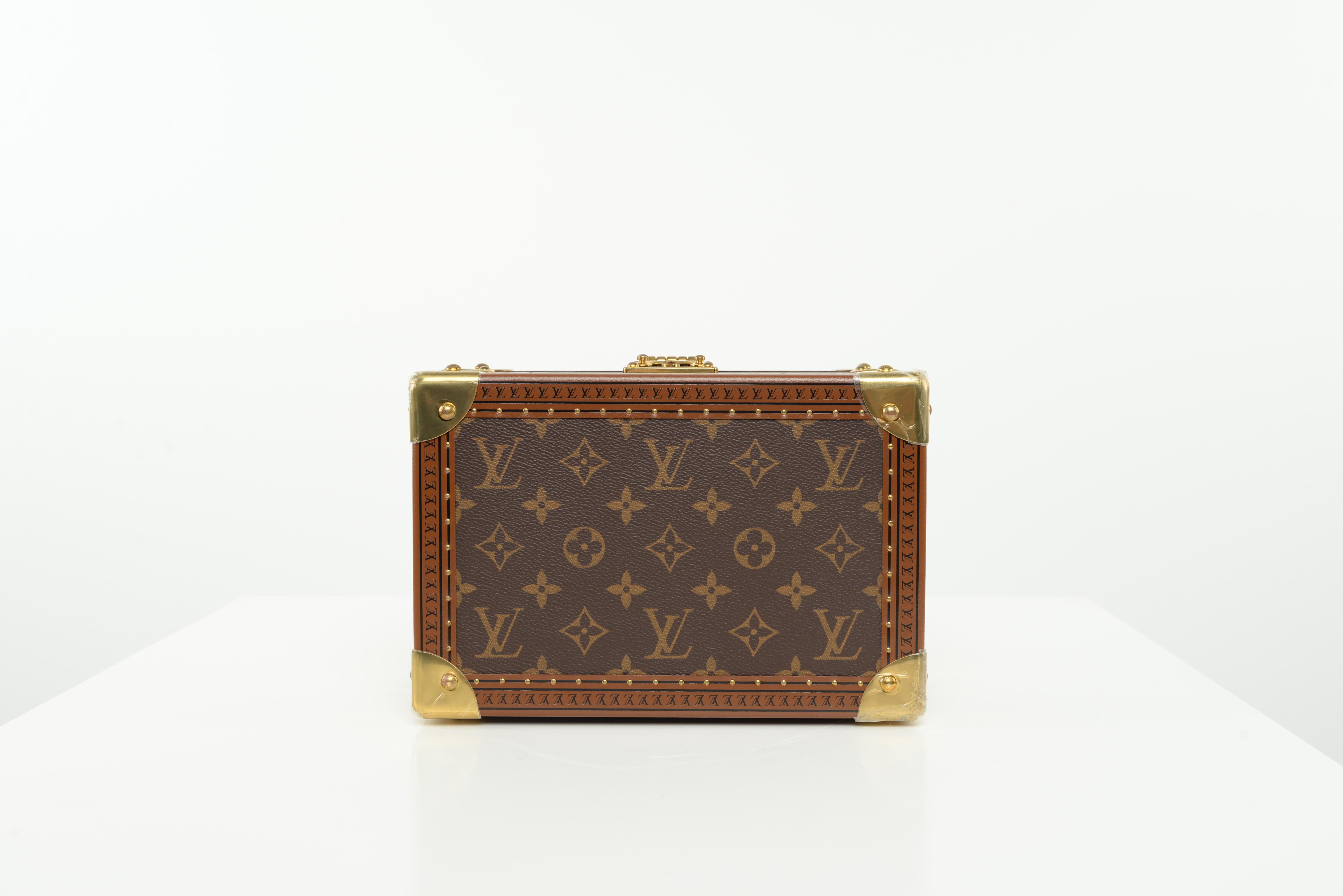 Louis Vuitton Coffret Tresor 24 Case NEW Monogram Jewelry Box Unused 3
