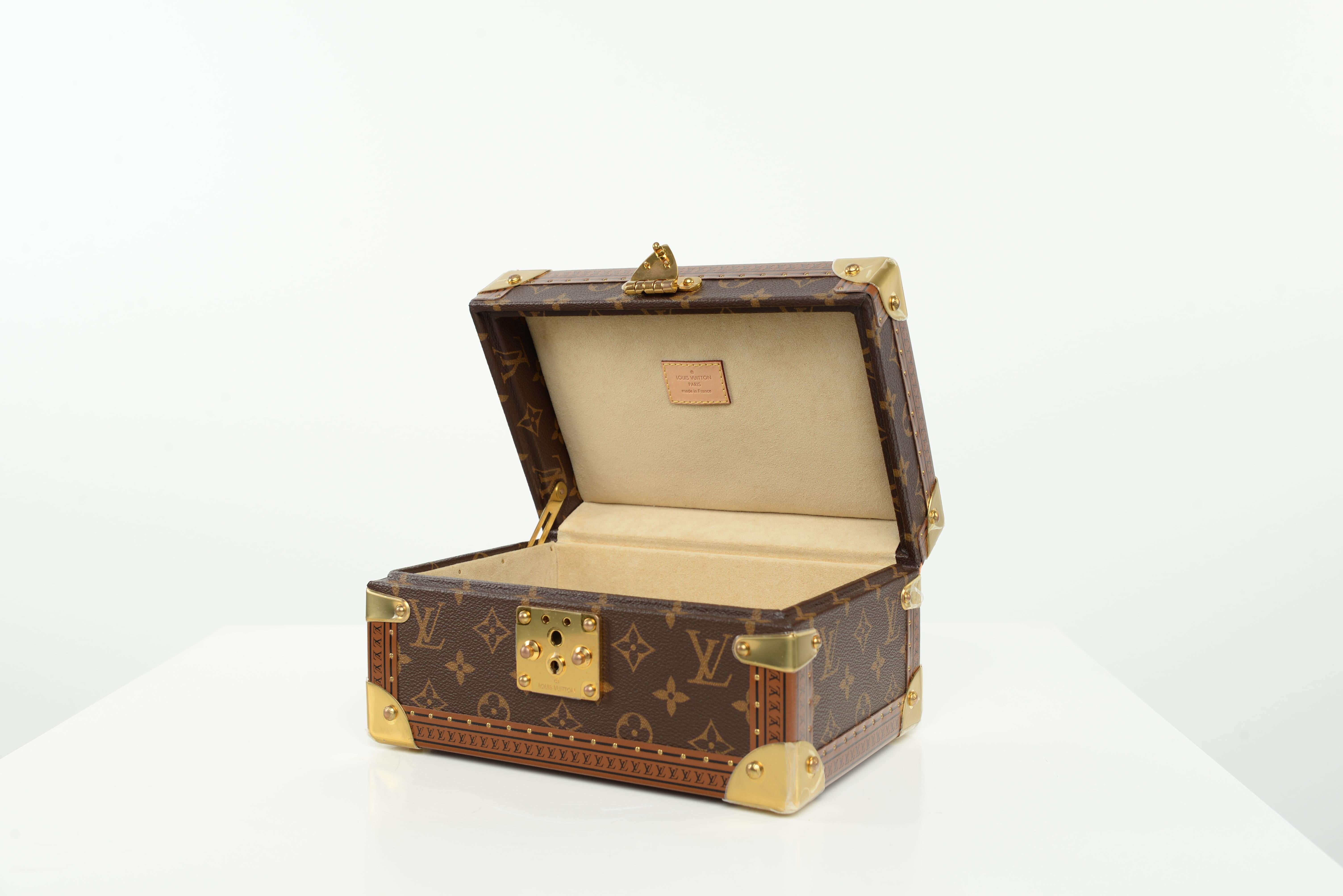 Louis Vuitton Coffret Tresor 24 Case NEW Monogram Jewelry Box Unused 4