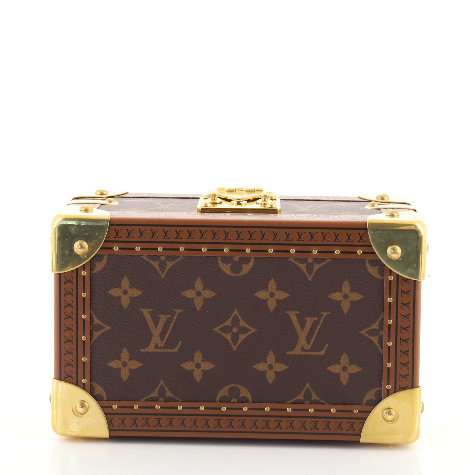 Louis Vuitton Coffret Tresor Monogramm Segeltuch 20 für Damen oder Herren