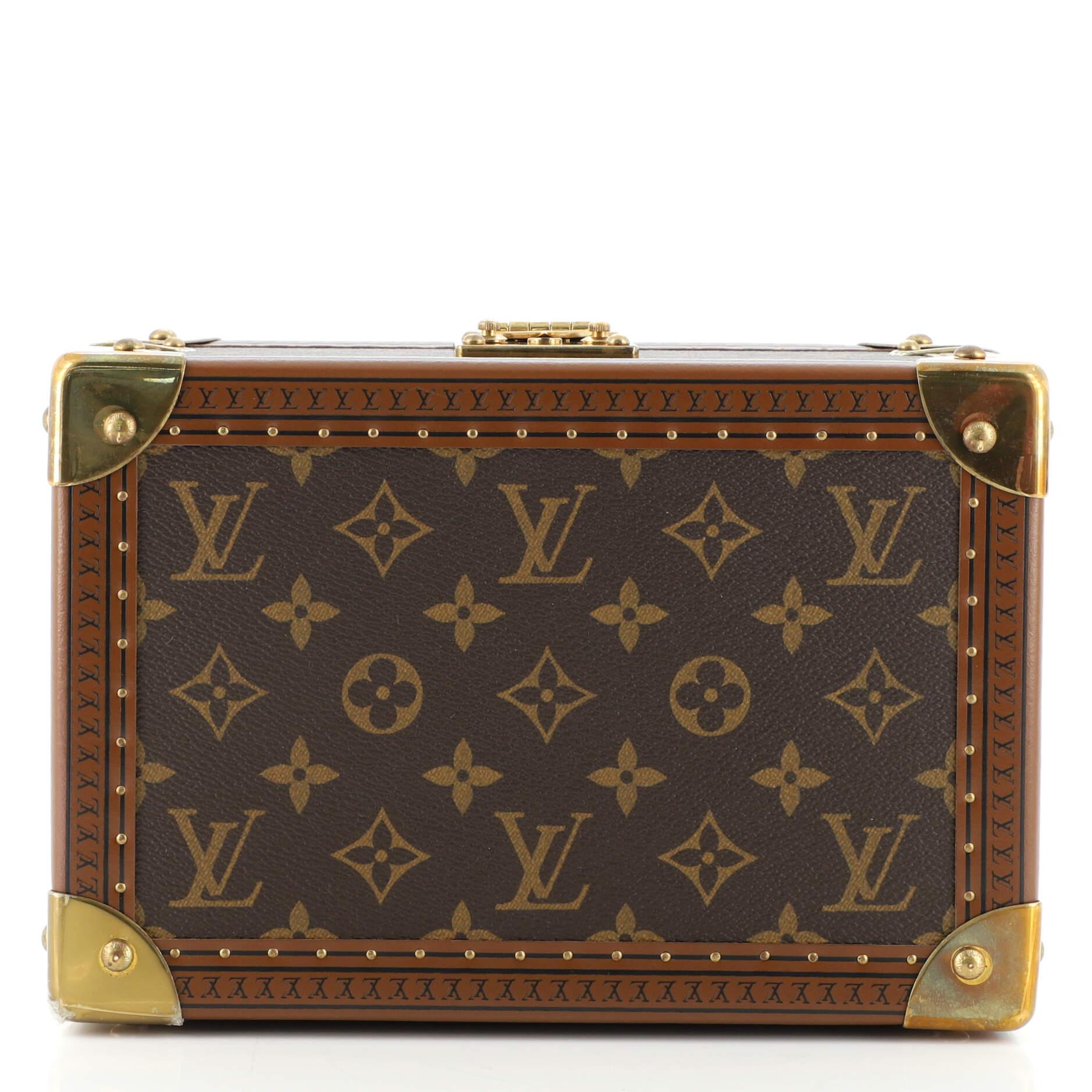 Black Louis Vuitton Coffret Tresor Monogram Canvas 24