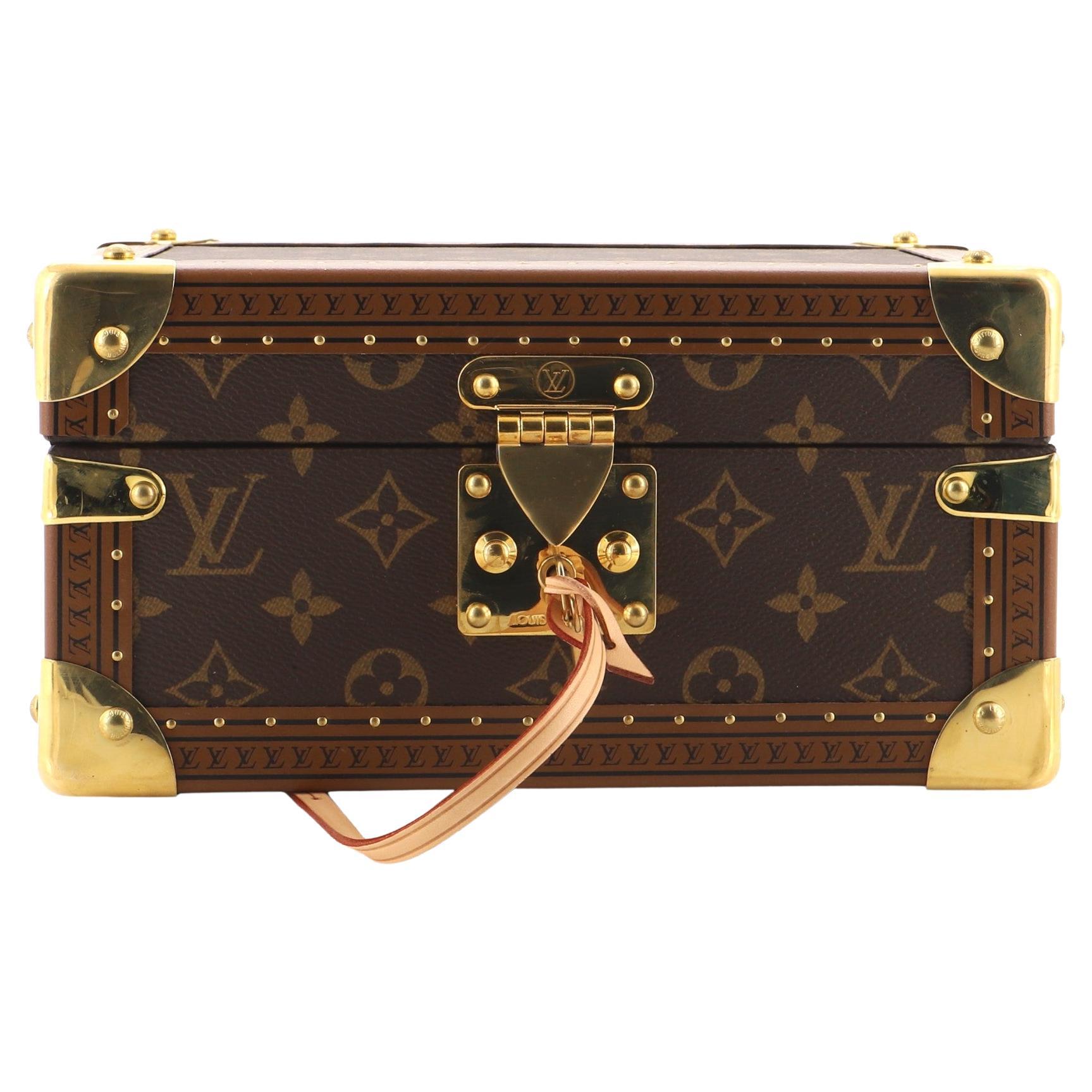 Louis Vuitton Damier Azur Coffret Tresor 24 Makeup Box Case Hard Trunk