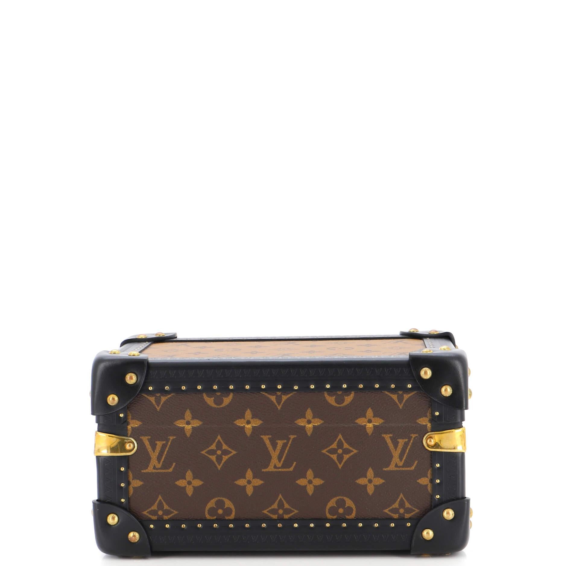 Louis Vuitton Coffret Tresor Reverse Monogram Canvas 24 In Good Condition For Sale In NY, NY