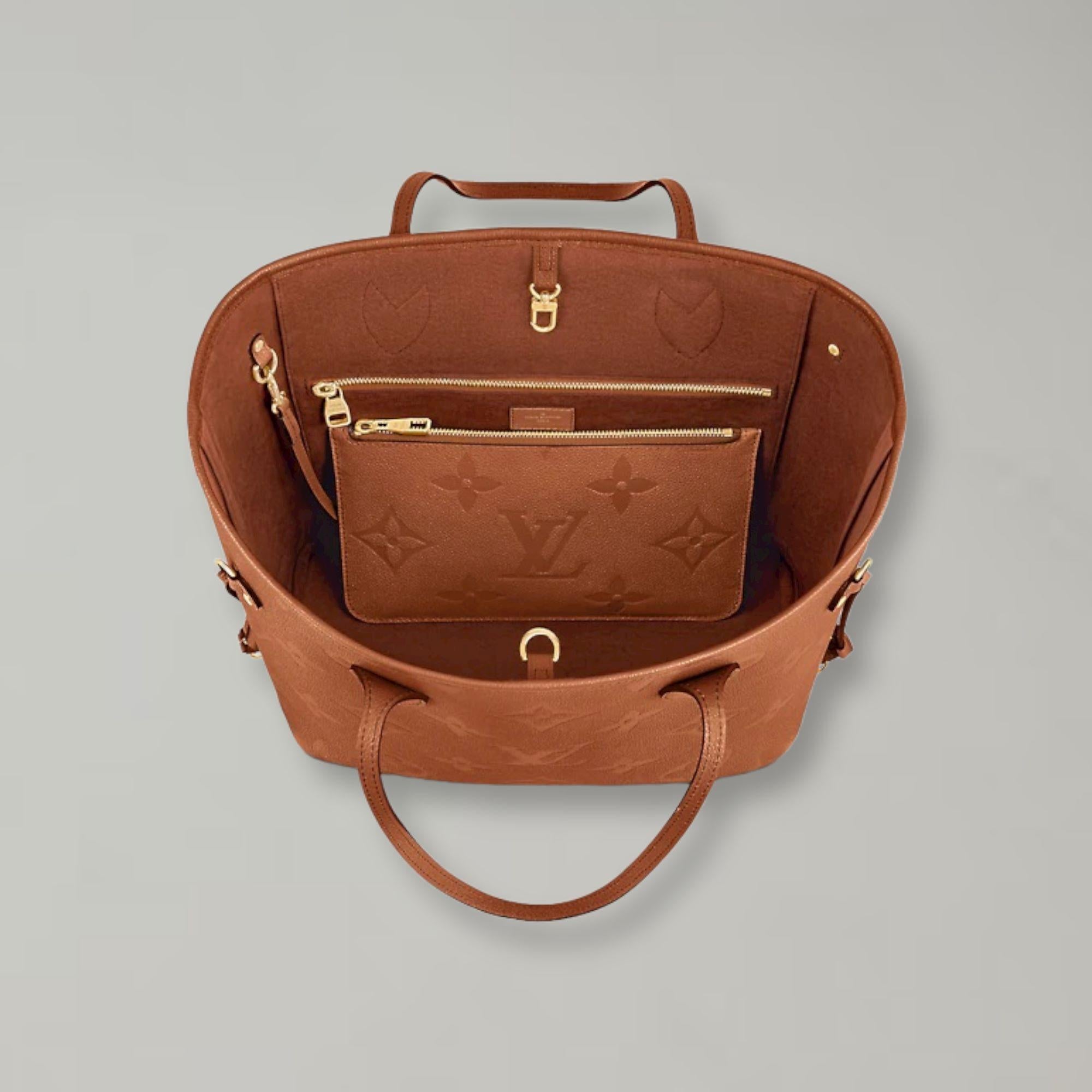 louis vuitton neverfull cognac