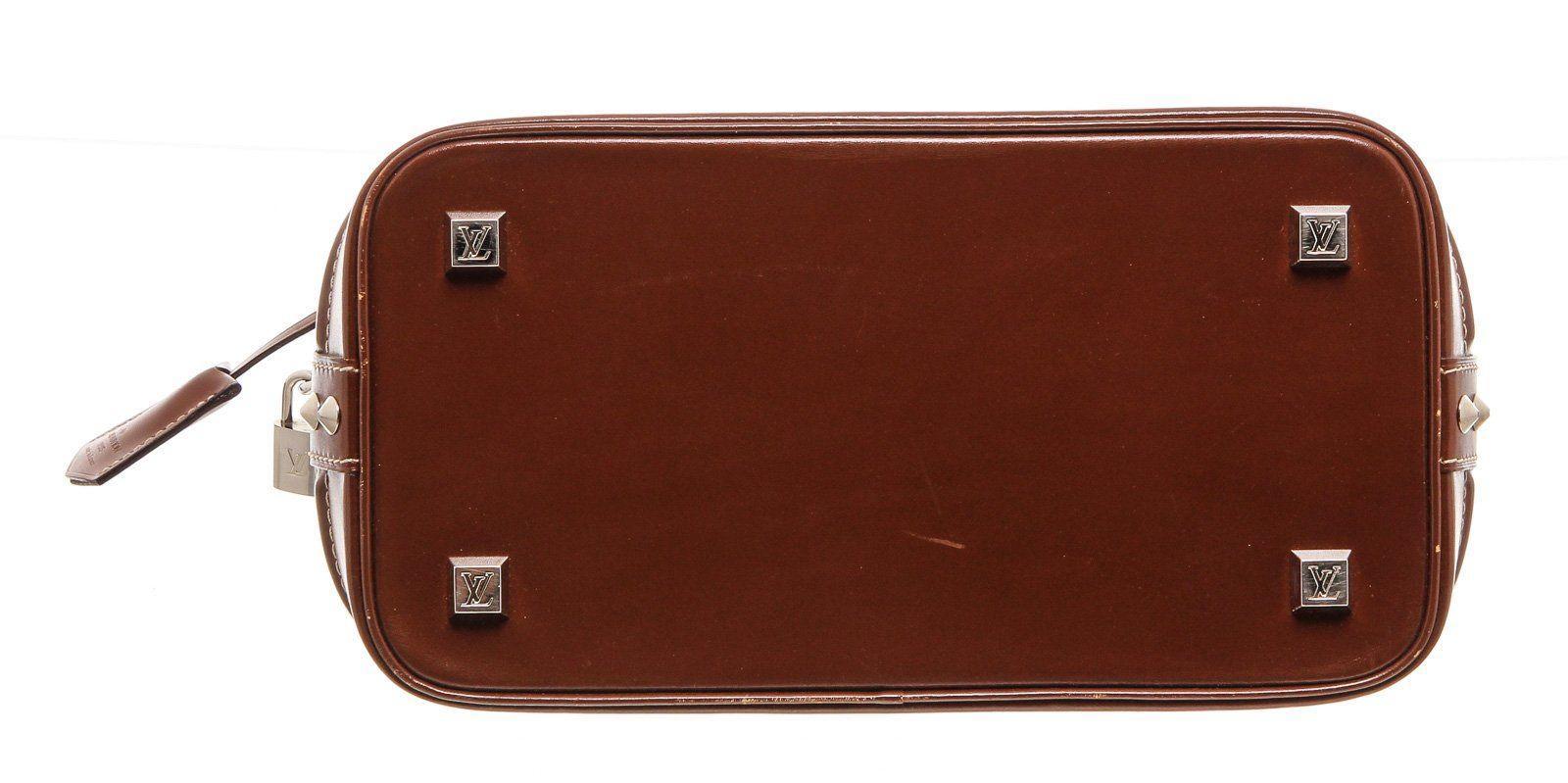 Brown Louis Vuitton Cognac Suhali Leather Lockit PM Bag