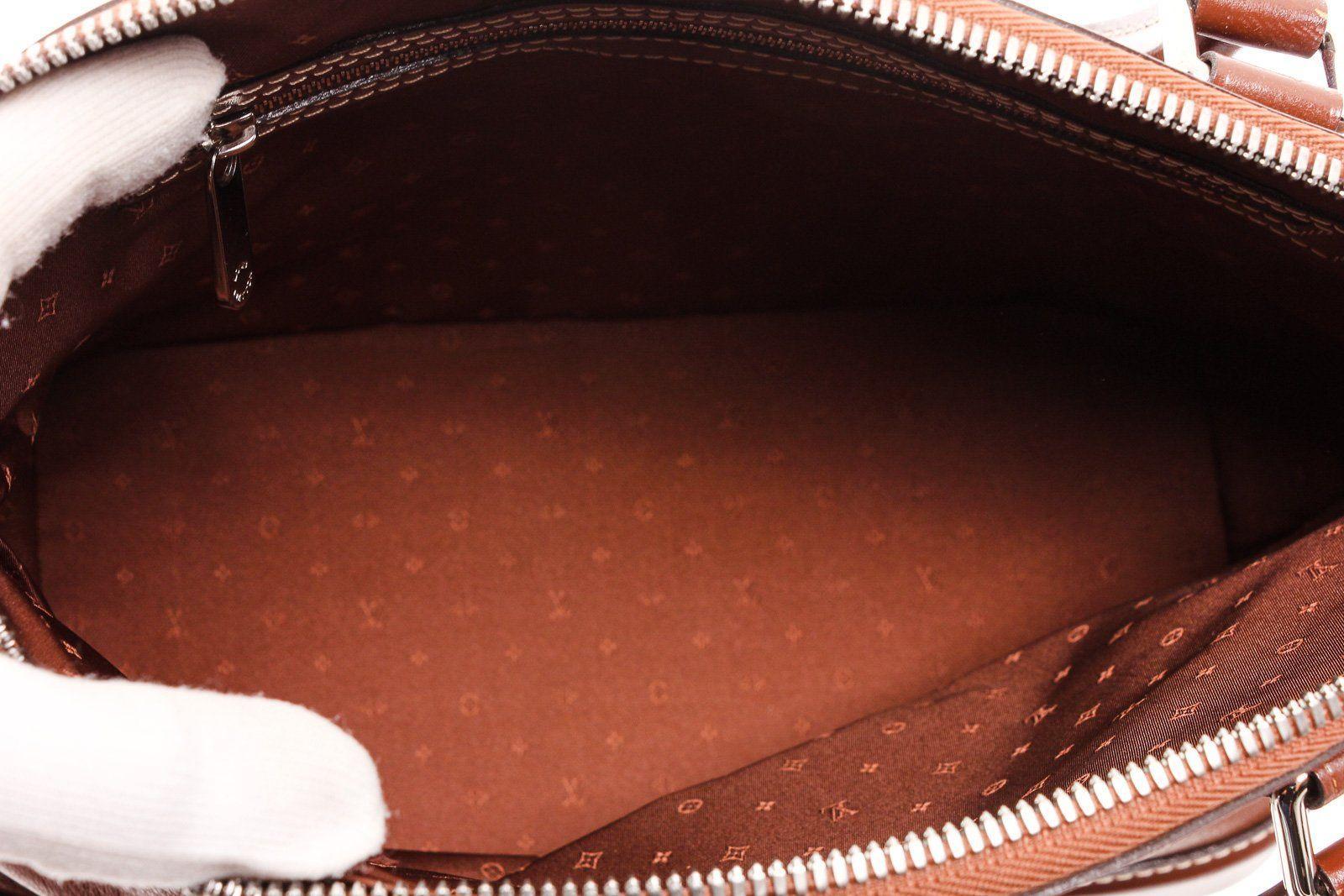 Louis Vuitton Cognac Suhali Leather Lockit PM Bag In Good Condition In Irvine, CA