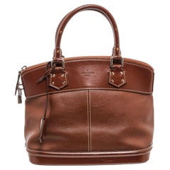 Louis Vuitton Cognac Suhali Leather Lockit PM Bag