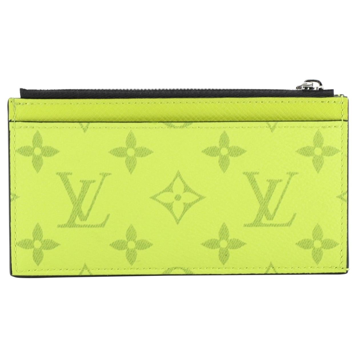 Louis Vuitton Coin Card Holder Monogram Taigarama