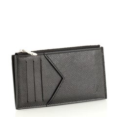 Louis Vuitton Coin Card Holder Taiga Leather