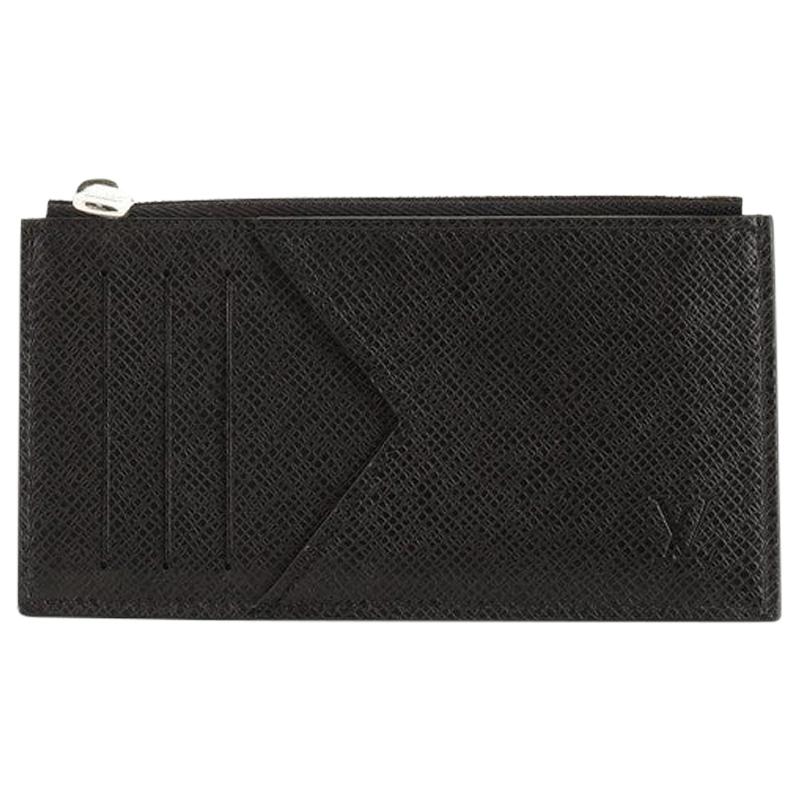 Louis Vuitton Coin Card Holder Taiga Leather