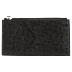 Louis Vuitton Coin Card Holder Taiga Leather