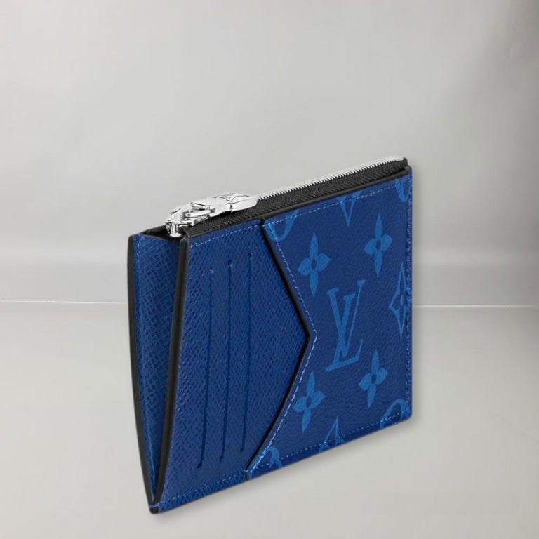 Louis Vuitton Coin purse and card holder Cobalt For Sale at 1stDibs