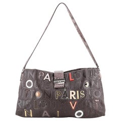 Louis Vuitton Collage Lutece Tasche strukturiertes Leder mit Python