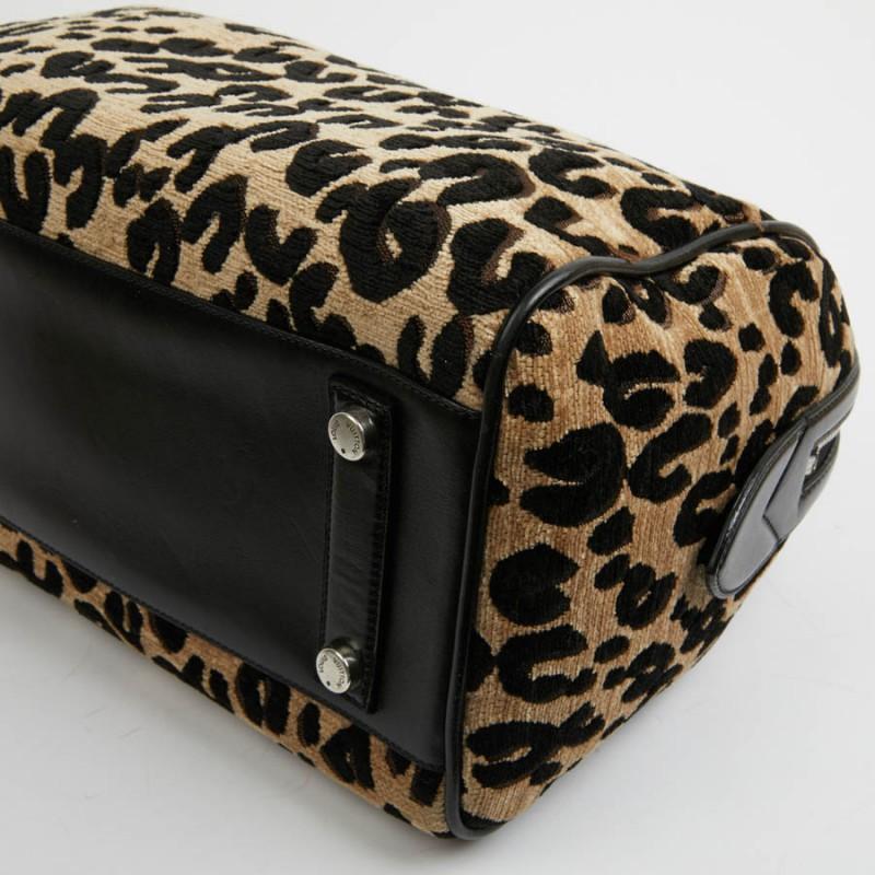 Black LOUIS VUITTON Collector Stephen Sprouse Leopard Speedy Bag