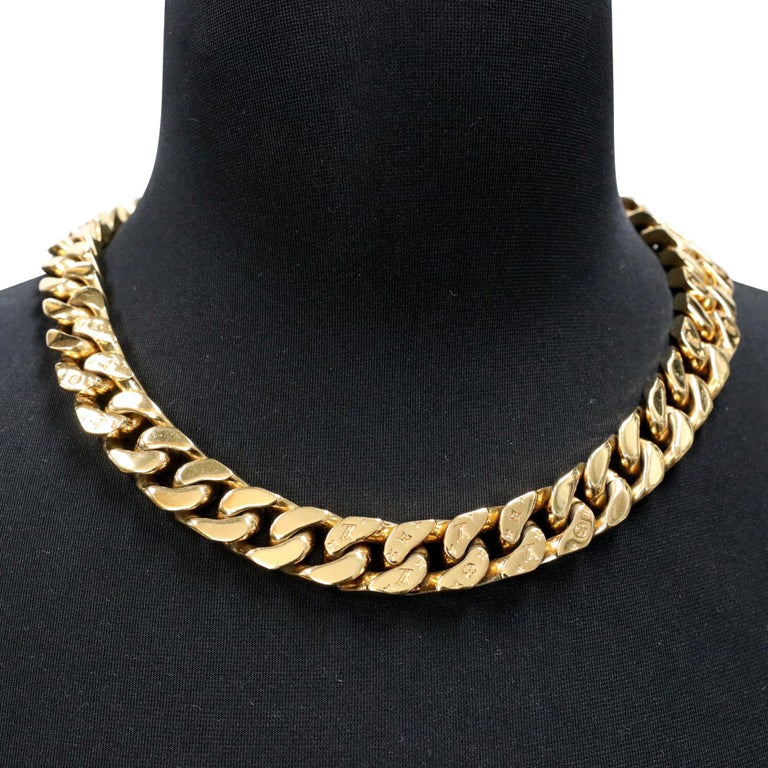 Louis Vuitton Collier Chain Links Necklace Gold LV-J1101P-A002 For Sale ...