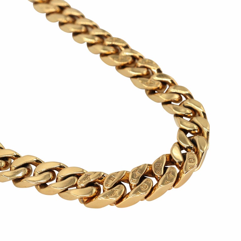 Louis Vuitton Collier Chain Links Necklace Gold LV-J1101P-A002 For Sale at  1stDibs