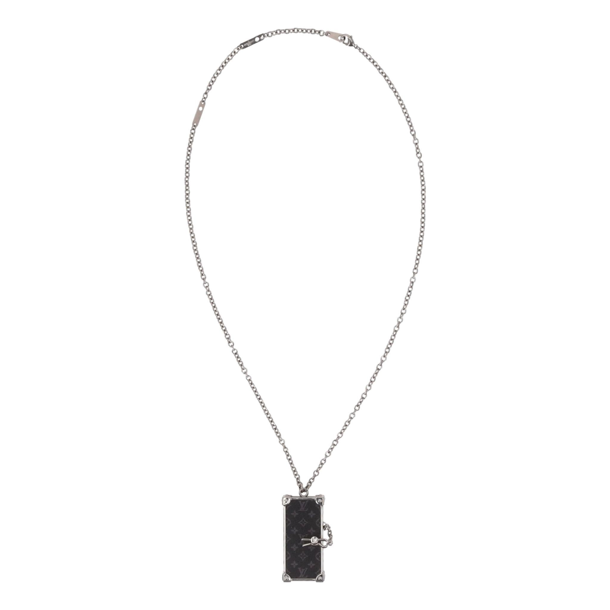 Uomo Collana The Eclipse Louis Vuitton Collier DJ Trunk Monogram in vendita