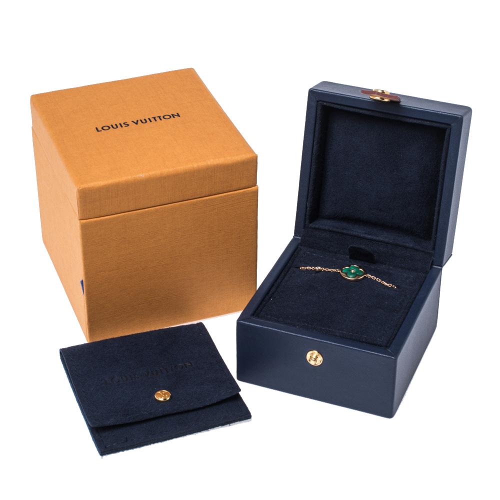 Contemporary Louis Vuitton Color Blossom BB Sun Malachite Diamond 18K Rose Gold Bracelet