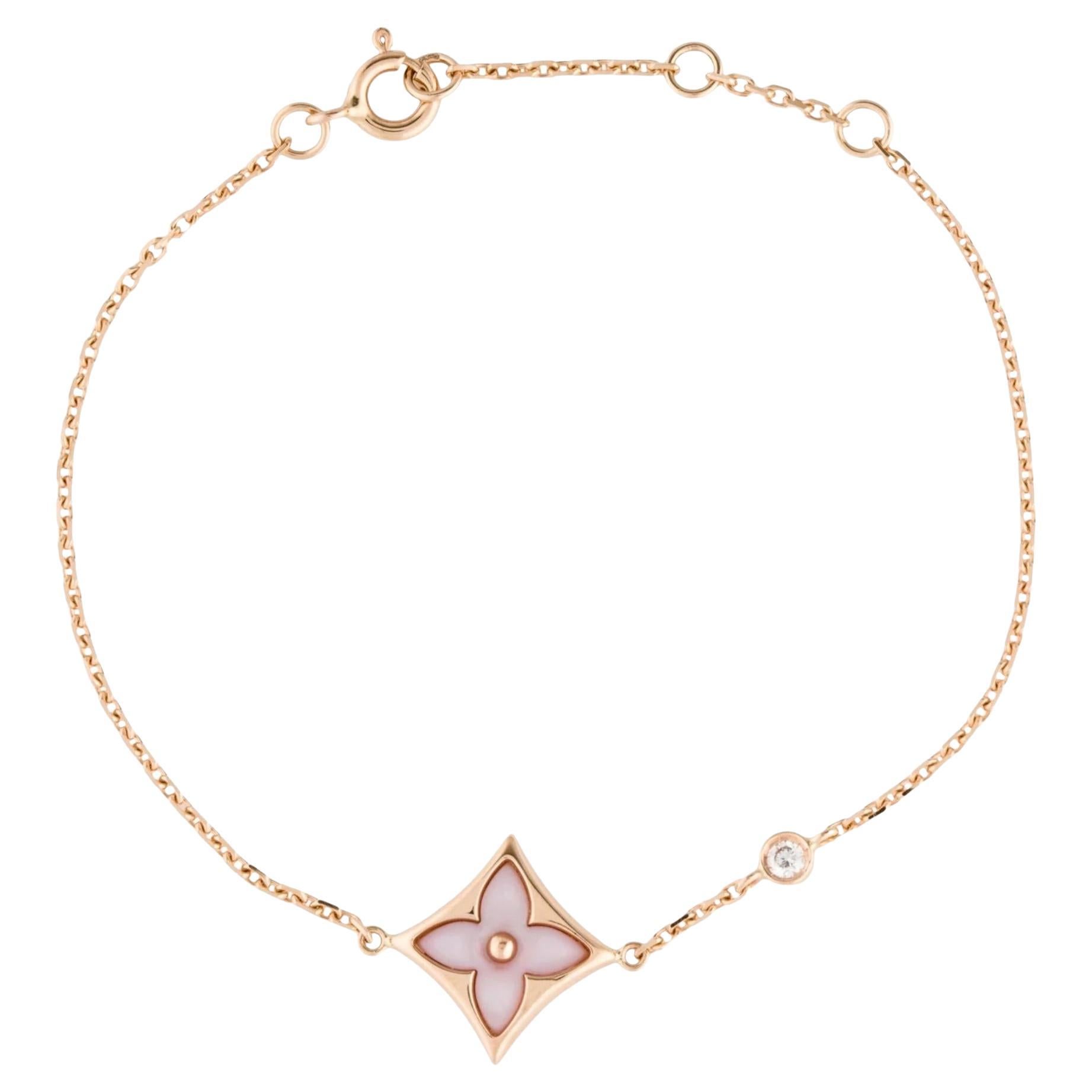 Louis Vuitton® Color Blossom Star Bracelet, Pink Gold And White  Mother-of-pearl