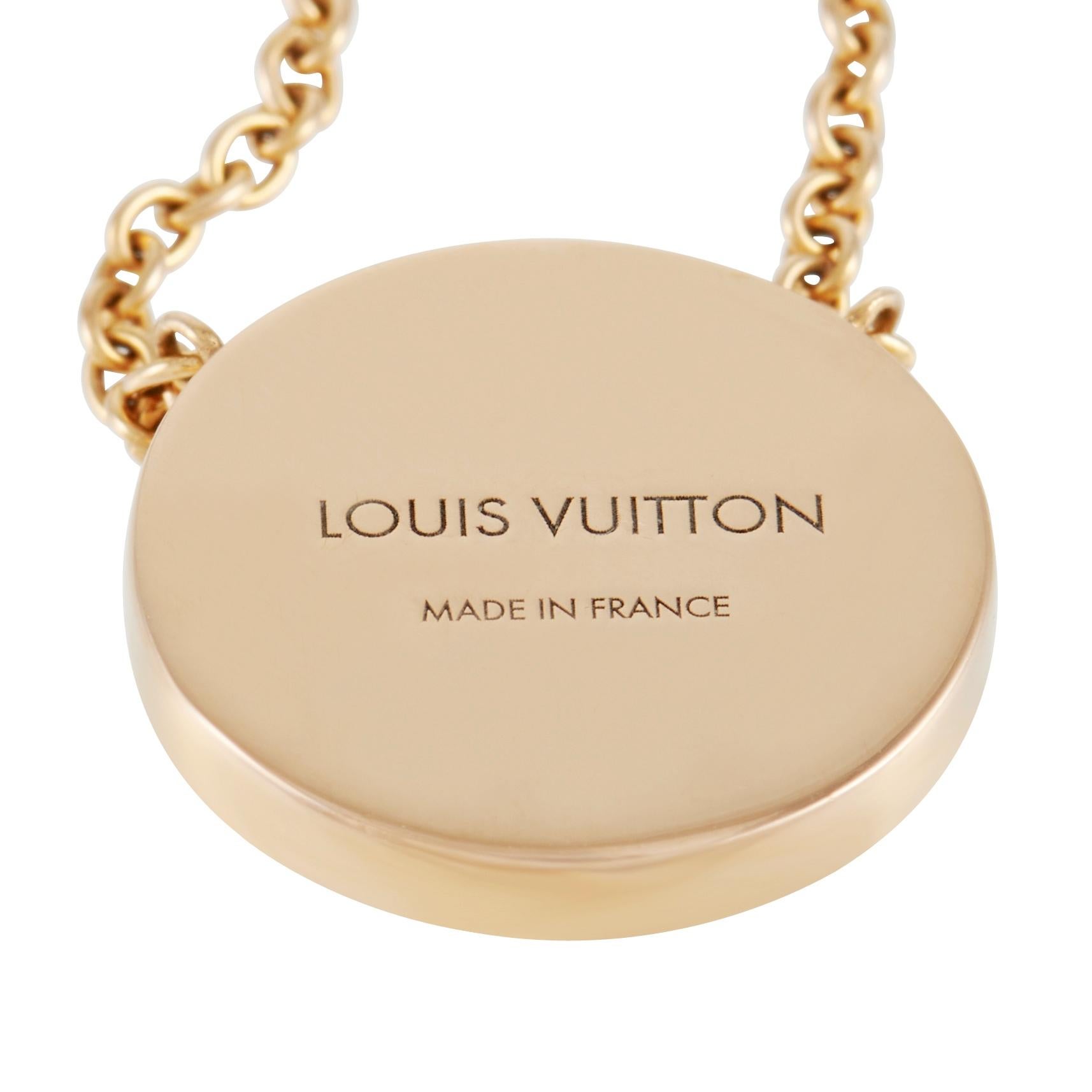 Louis Vuitton Pendentif soleil color Blossom en or rose 18 carats et nacre Excellent état à Southampton, PA