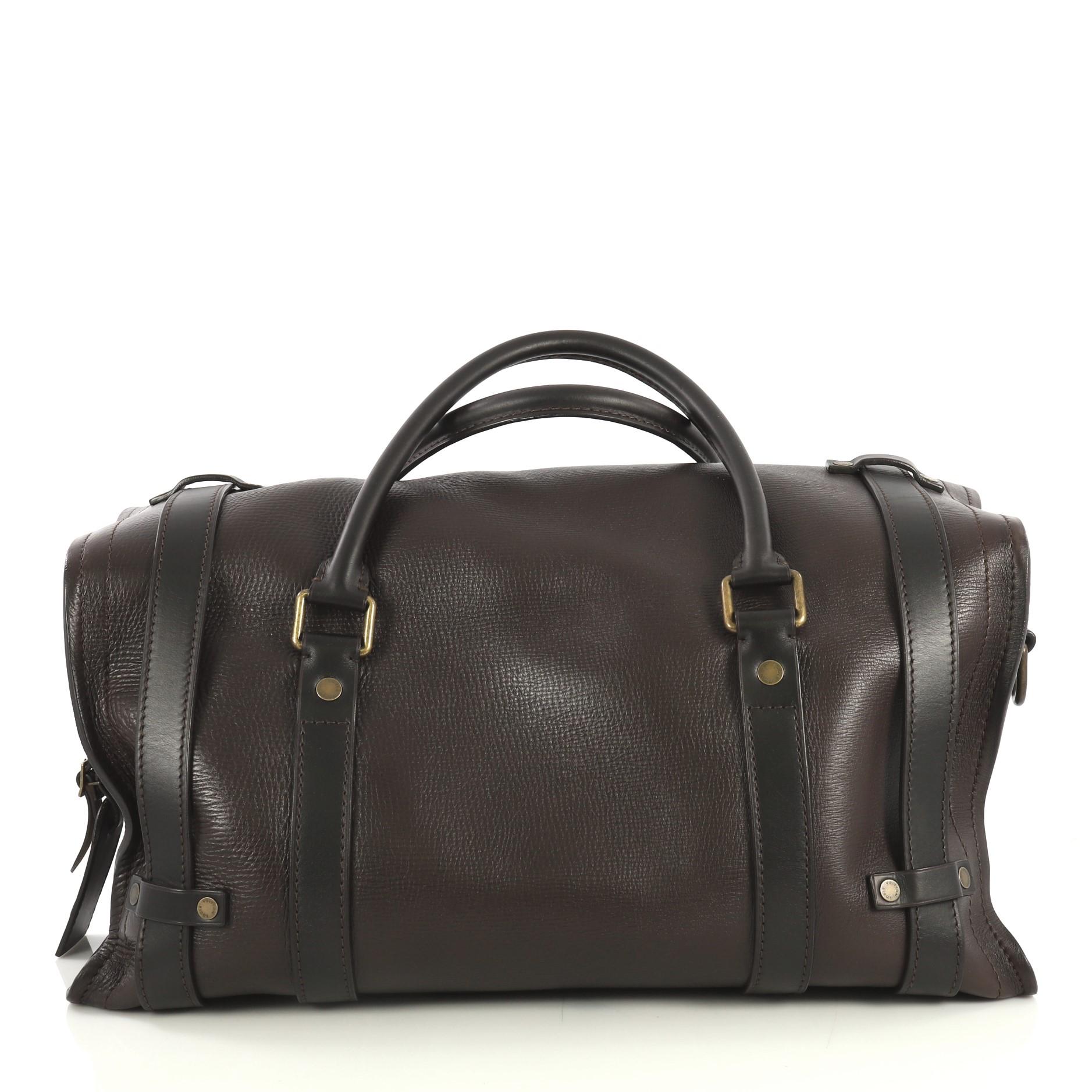 Black Louis Vuitton Commanche Handbag Utah Leather