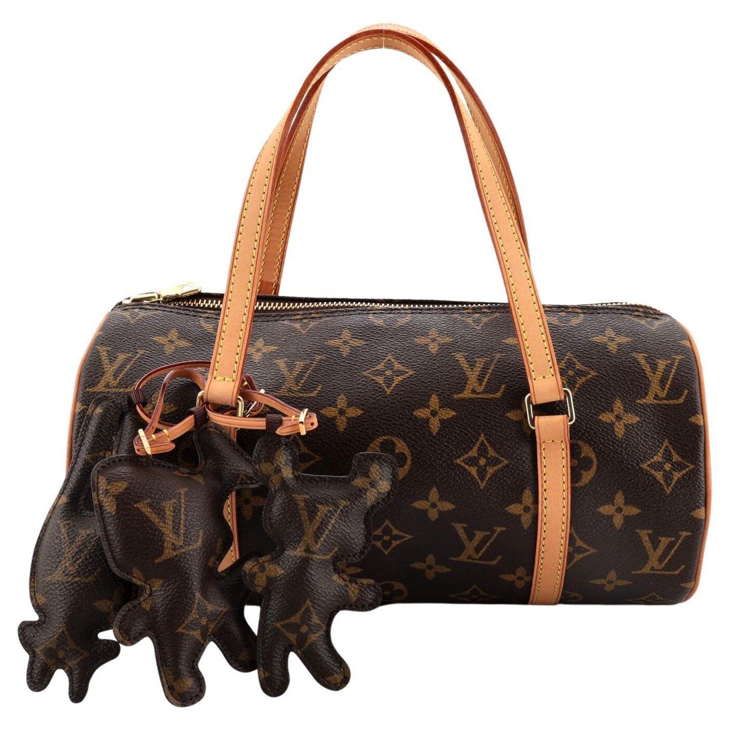 Louis Vuitton, Bags, Louis Vuitton Papillon Comme Des Garcons 26 Barrel  Satchel Brown Monogram Bag