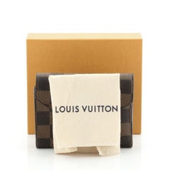 LOUIS VUITTON Vernis Victorine Compact Wallet Rose Ballerine