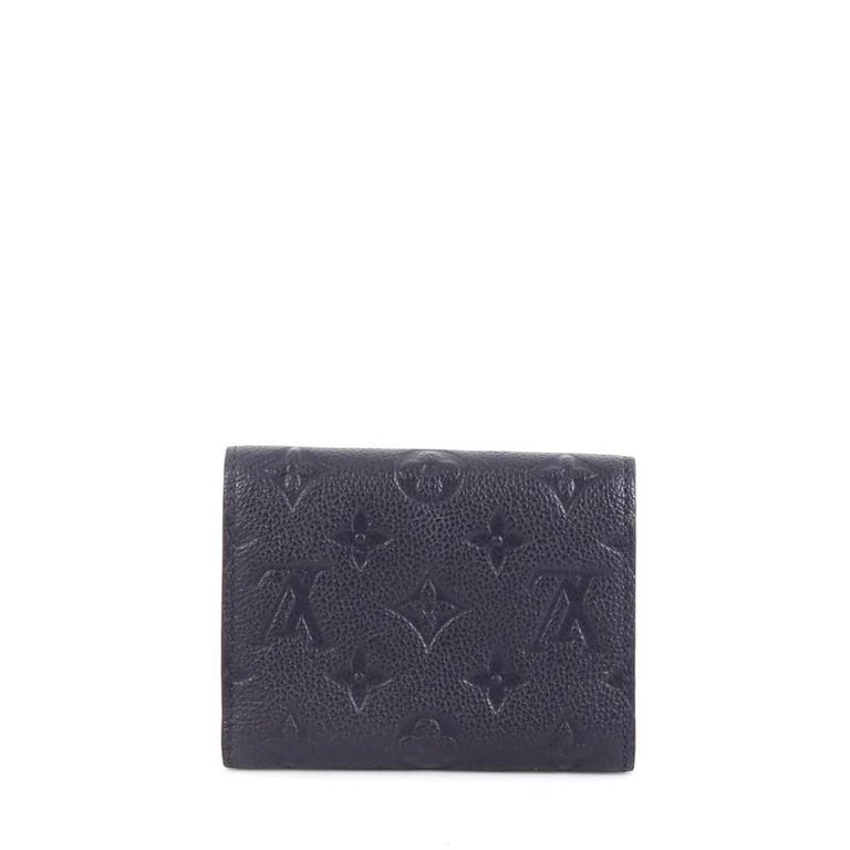 Louis Vuitton Victorine Wallet Monogram Empreinte Leather Blue 2316355
