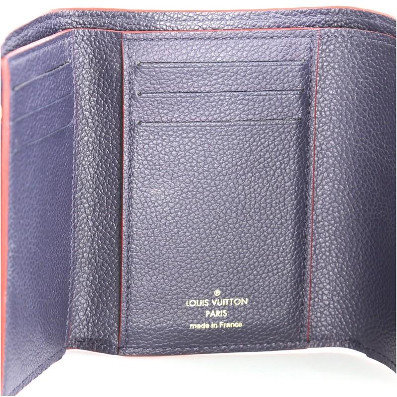 Black Louis Vuitton Compact Victorine Wallet Monogram Empreinte Leather