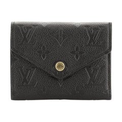 Louis Vuitton Compact Victorine Wallet Monogram Empreinte Leather