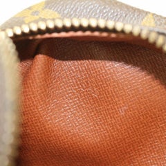 Louis Vuitton Compiegne Monogram 28 Pouch 869286 Brown Coated Canvas Clutch