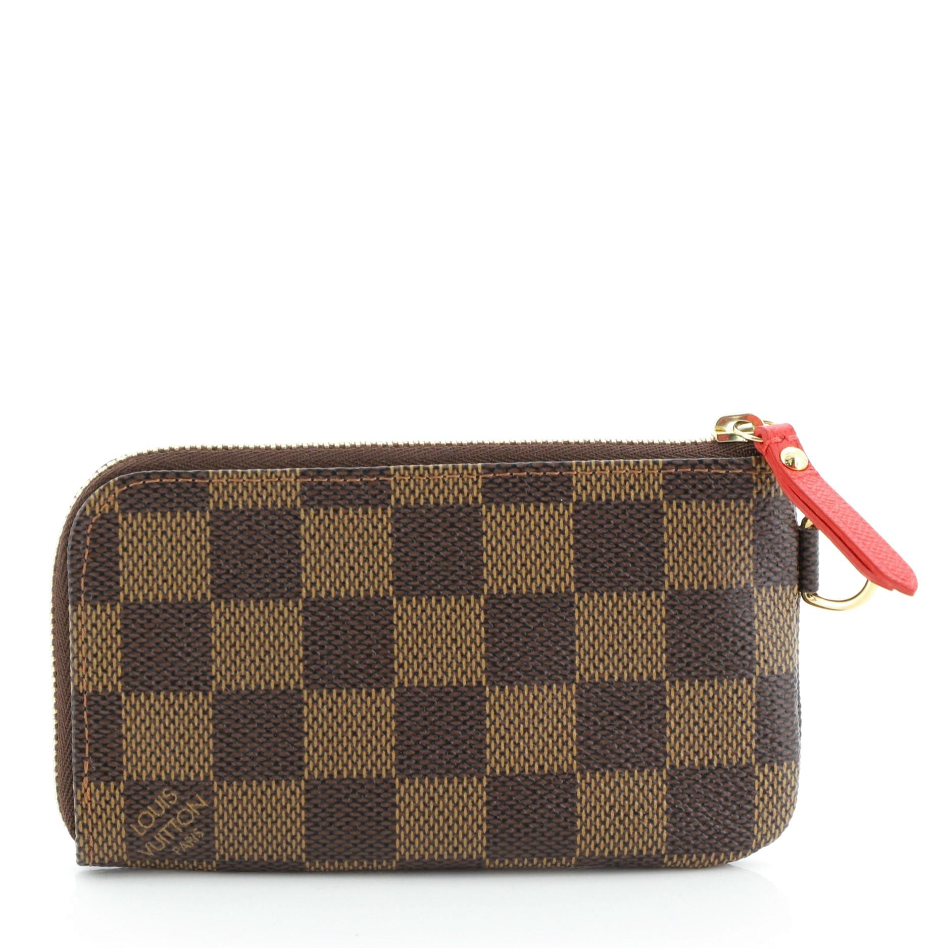 Brown Louis Vuitton Complice Key Pouch Limited Edition Damier