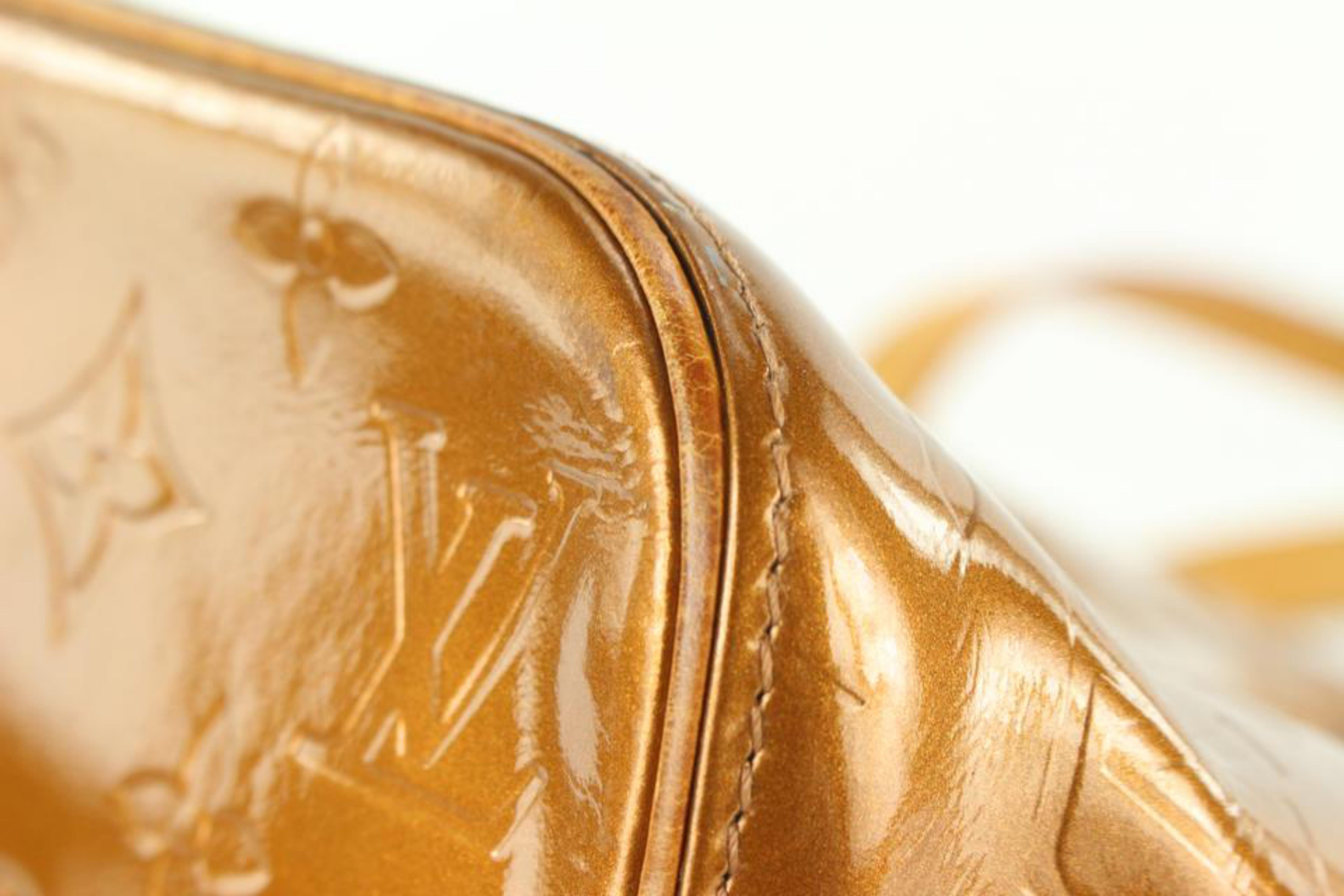 Louis Vuitton Copper Bronze Monogram Vernis Houston Zip Shoulder Bag 2LVJ1021 6