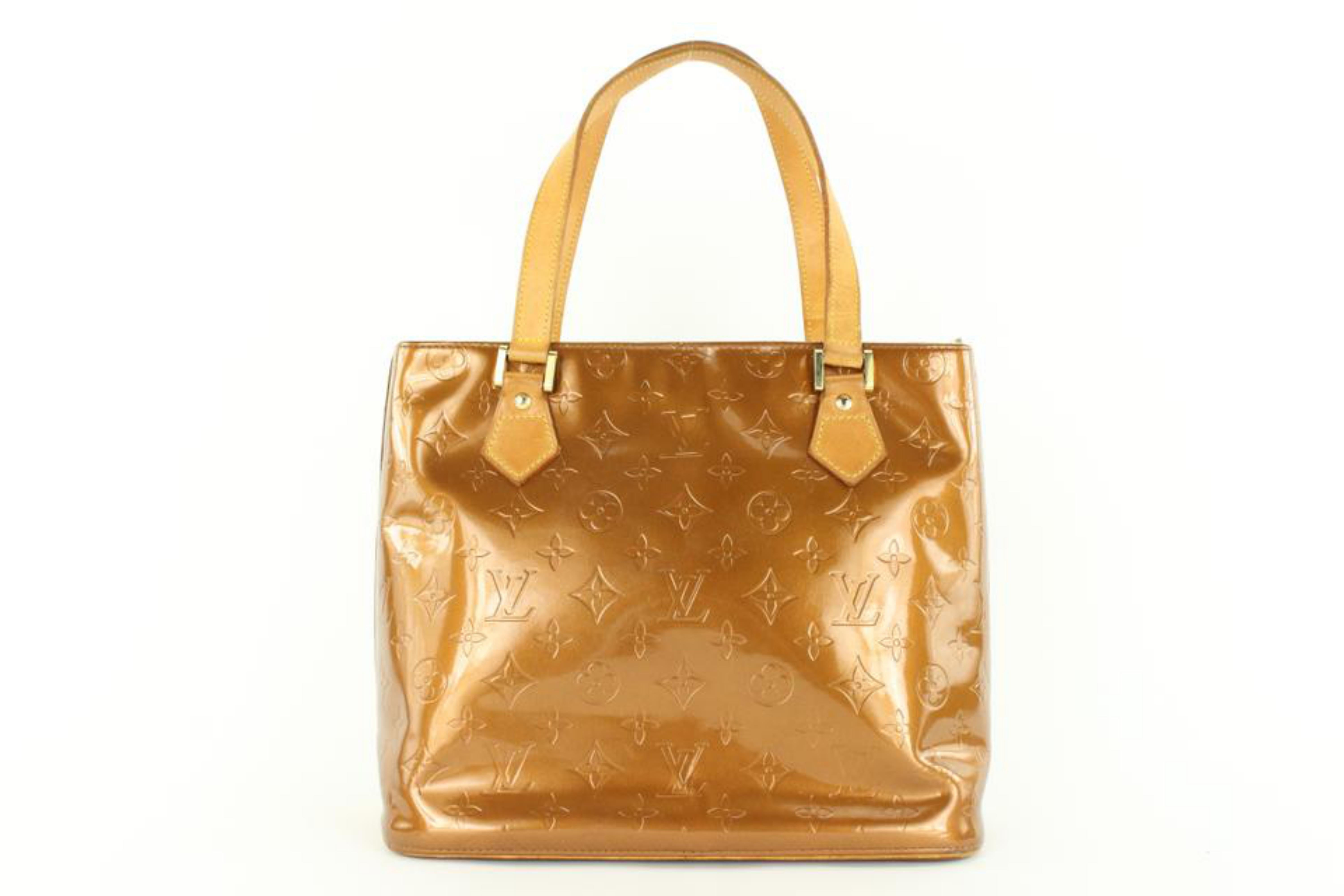 Louis Vuitton Copper Bronze Monogram Vernis Houston Zip Shoulder Bag 2LVJ1021 2