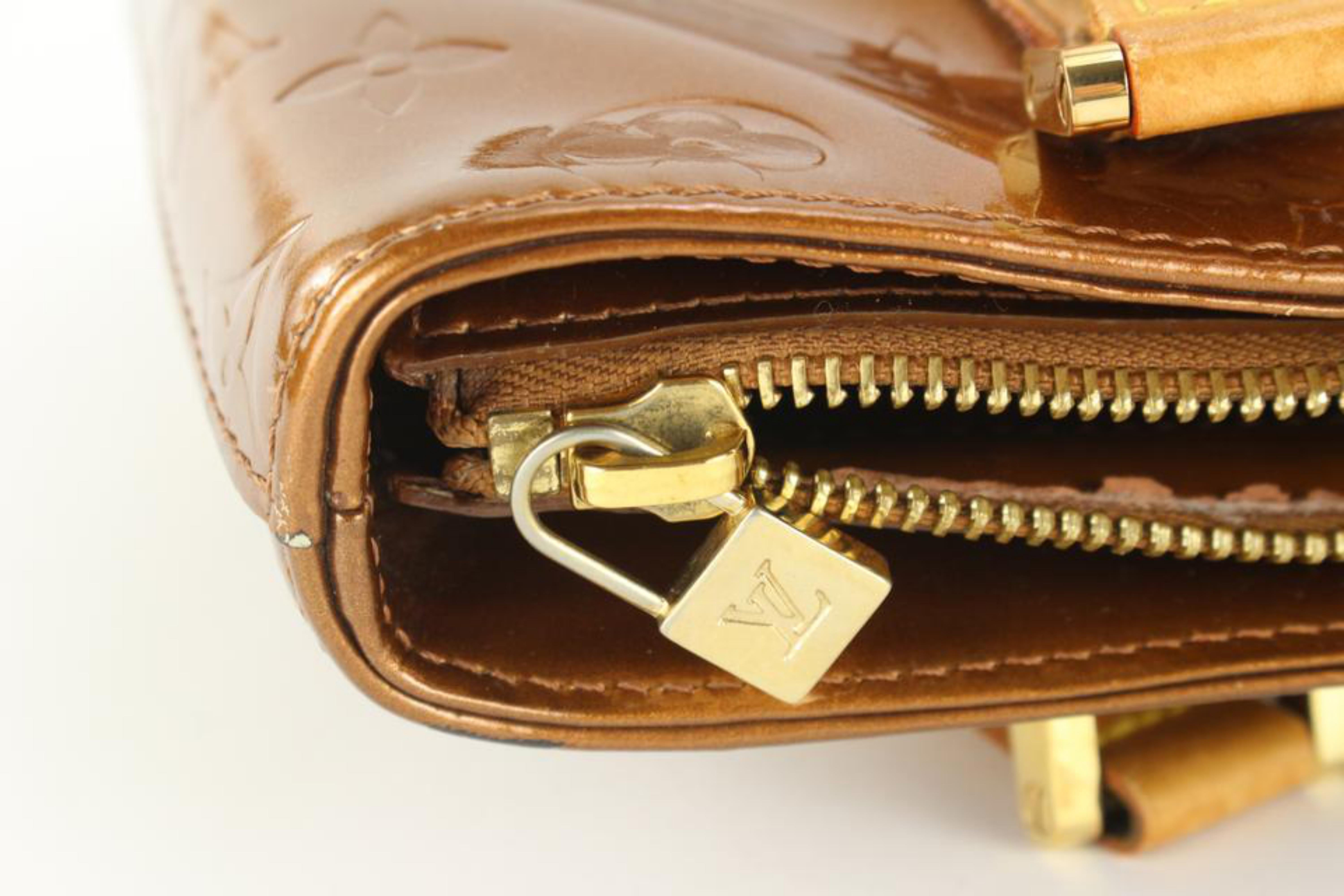 Louis Vuitton Copper Bronze Monogram Vernis Houston Zip Shoulder Bag 2LVJ1021 3