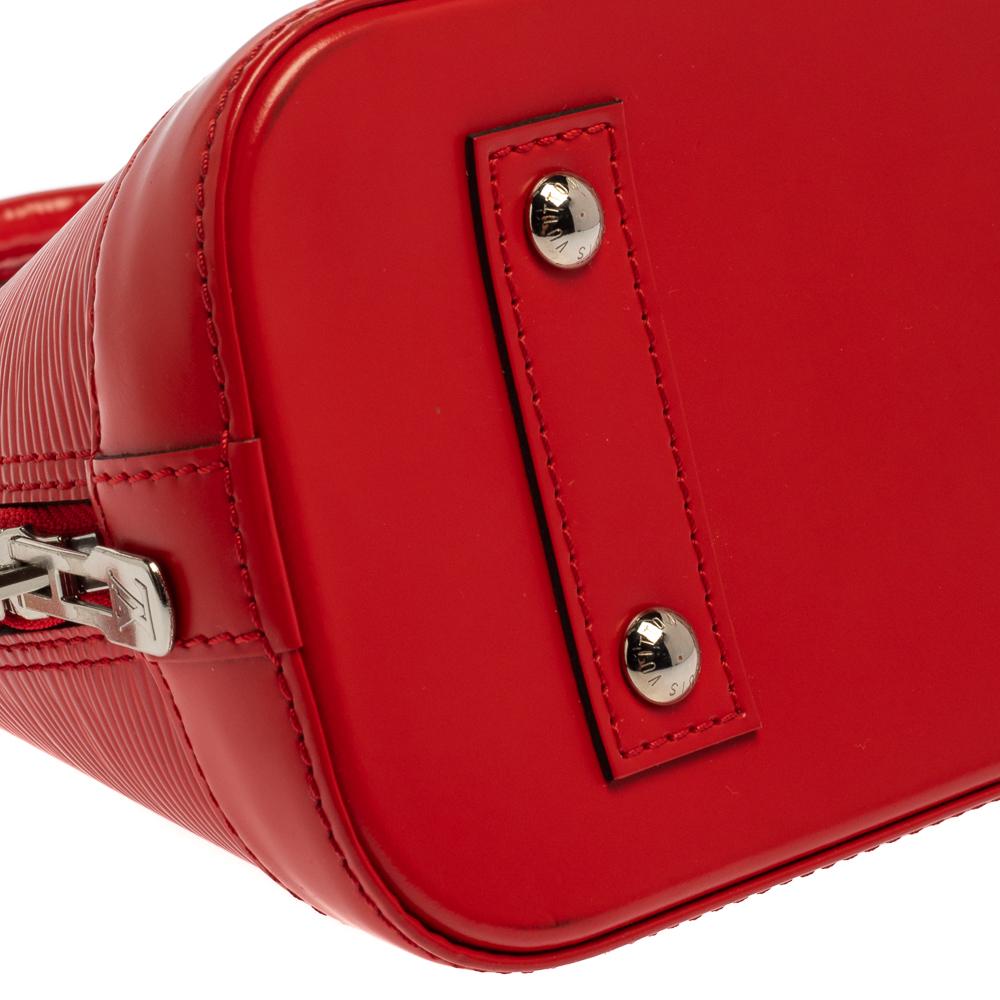 Louis Vuitton Coquelicot Epi Leather Alma BB Bag 2