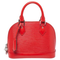 Louis Vuitton Coquelicot Epi Leather Alma BB Bag