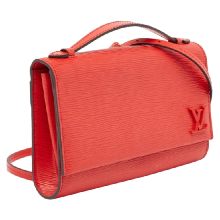 Louis Vuitton Coquelicot Epi Leder Clery Pochette Tasche aus Leder im Angebot
