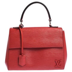 Louis Vuitton Coquelicot Epi Leather Cluny BB Bag