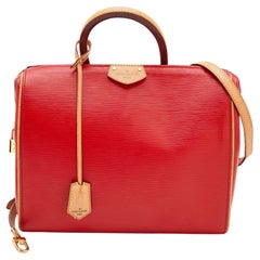 Louis Vuitton Coquelicot Epi Leather Doc PM Bag