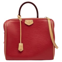 Louis Vuitton Coquelicot Epi Leather Doc PM Bag