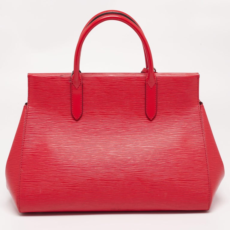 Louis Vuitton Coquelicot Epi Leather Marly MM Bag For Sale at 1stDibs