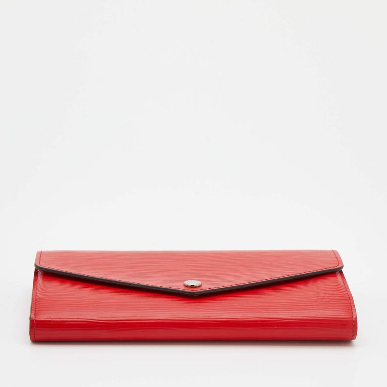 Louis Vuitton Coquelicot Monogram Ramages Sarah Wallet EPI Leather