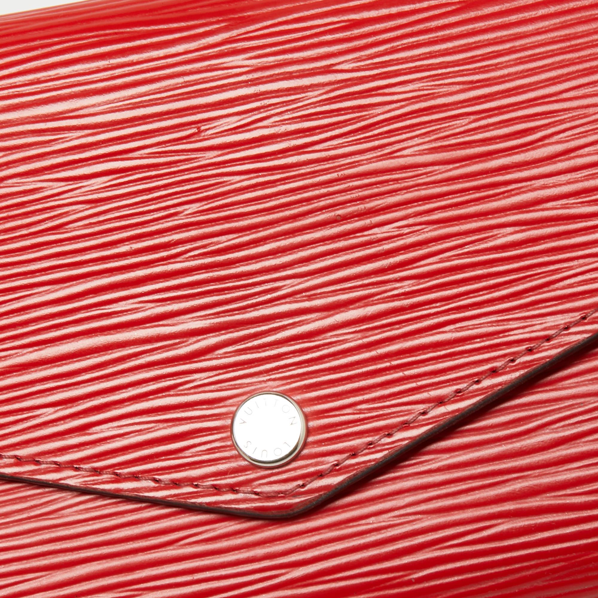 Louis Vuitton Coquelicot Epi Leather Sarah Wallet 2