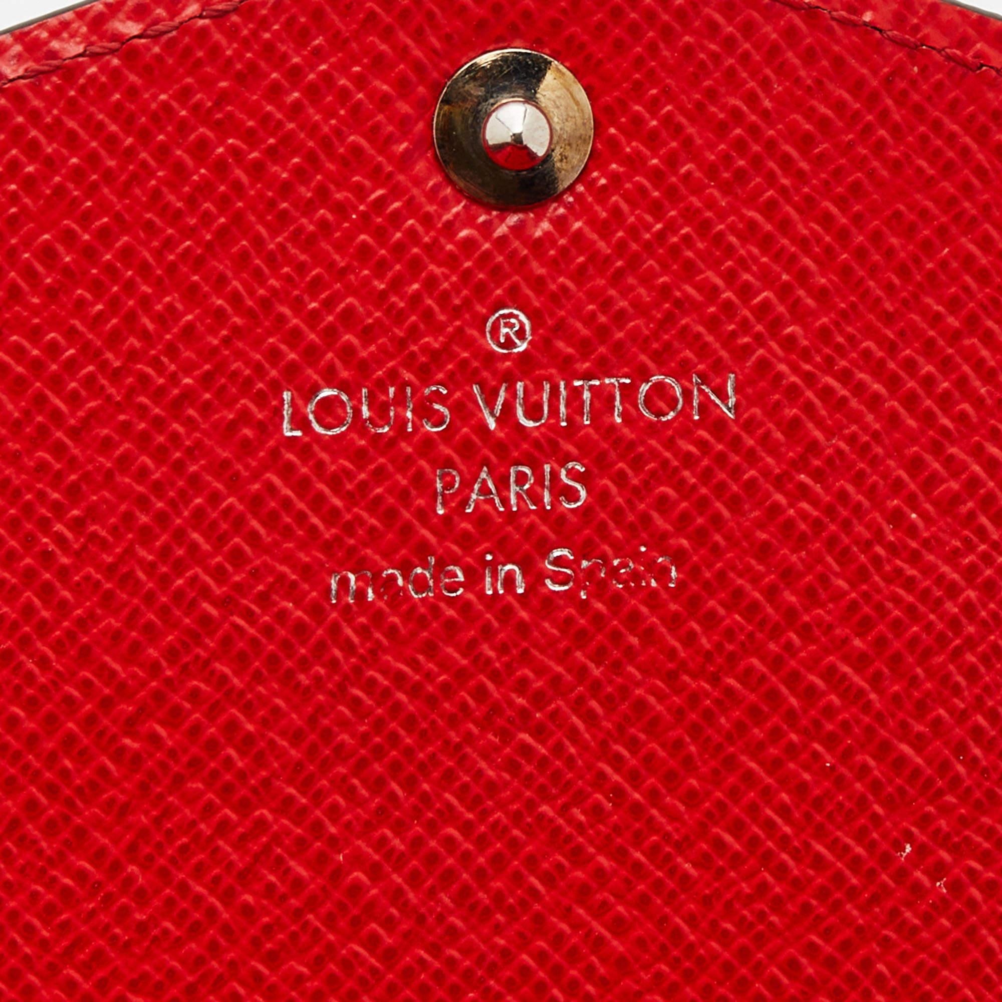 Louis Vuitton Coquelicot Epi Leather Sarah Wallet 4