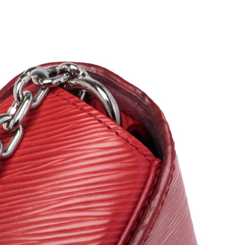 Louis Vuitton Coquelicot Epi Leather Twist MM Bag 6