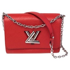 Louis Vuitton Coquelicot Epi Leather Twist MM Bag