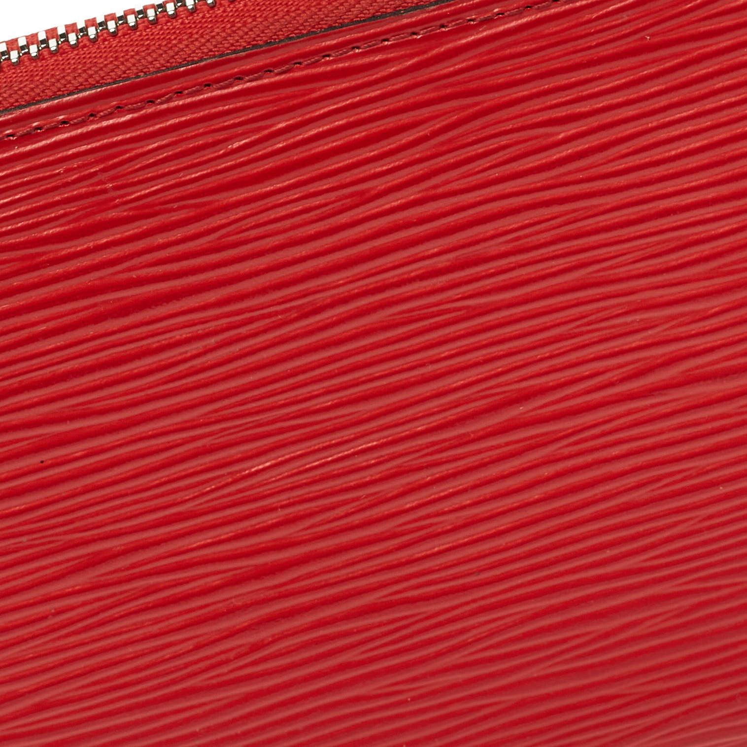 Louis Vuitton Coquelicot Epi Leather Zippy Wallet 1