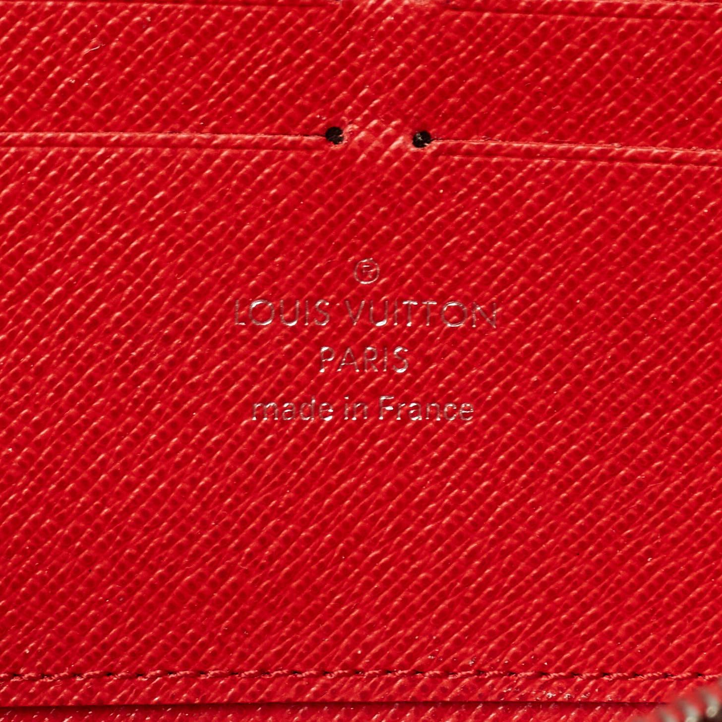 Louis Vuitton Coquelicot Epi Leather Zippy Wallet 2